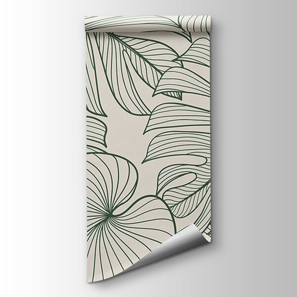 Elegant green foliage pattern design