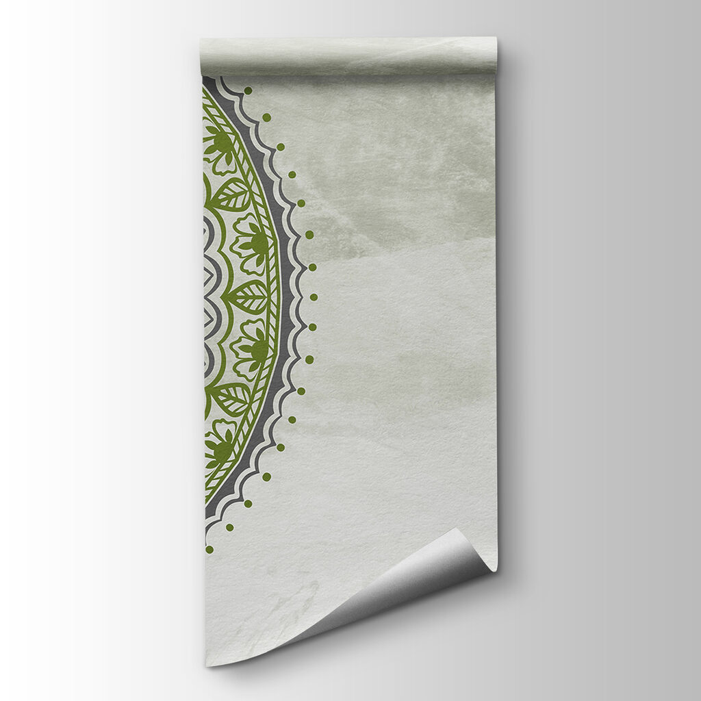 A circular pattern on a white surface A circular pattern on a white surface