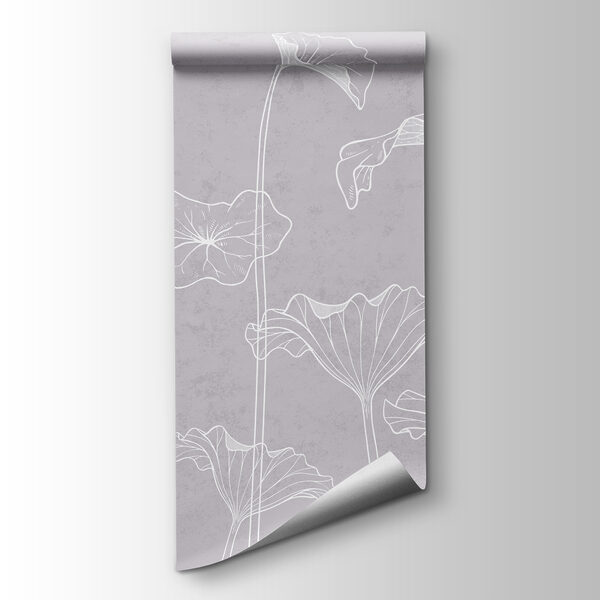 A white flowers on a gray background A white flowers on a gray background