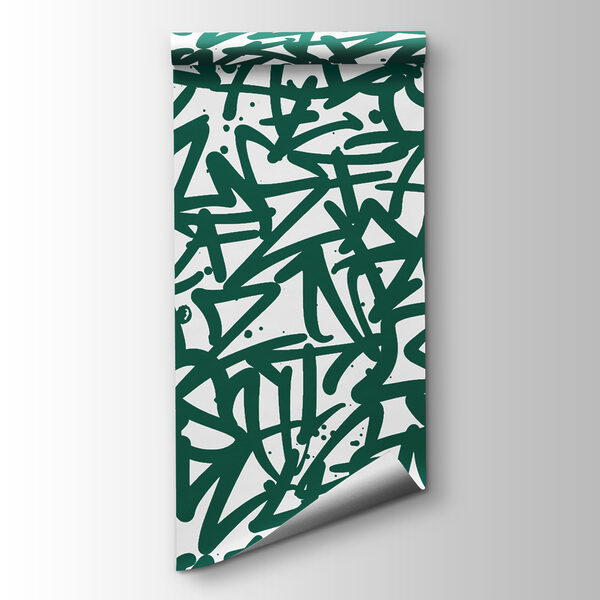 Pattern of green letters Pattern of green letters