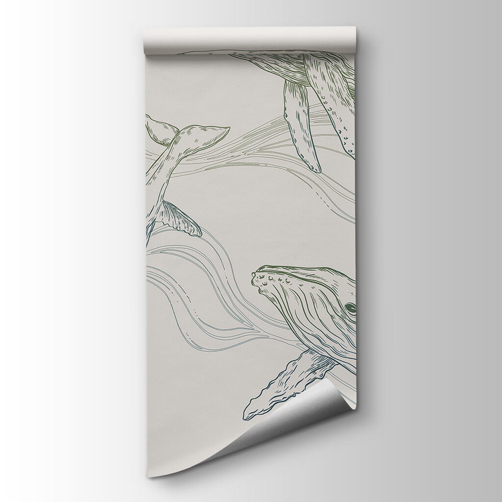 A group of whales swimming in the water A group of whales swimming in the water