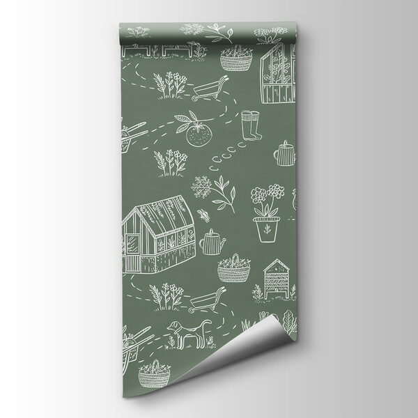 A pattern of farm items A pattern of farm items