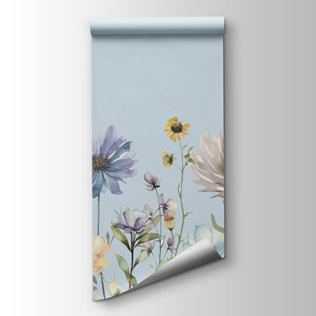 A watercolor painting of flowers A watercolor painting of flowers