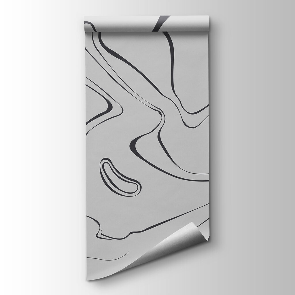 A grey and black swirls A grey and black swirls