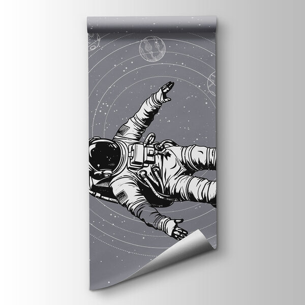 An astronaut floating in space An astronaut floating in space