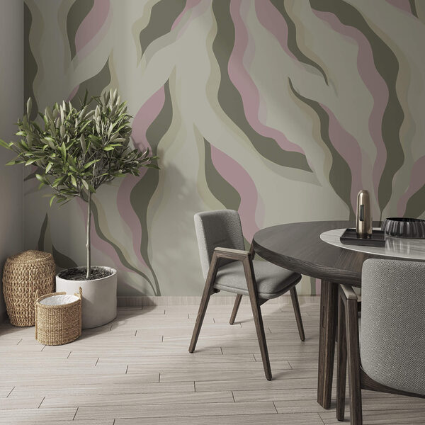 Motivo di foglie su sfondo chiaro Motivo di foglie su sfondo chiaro