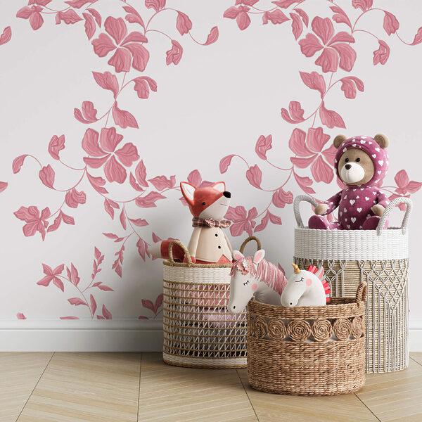 Motivo di fiori rosa