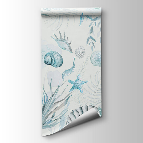 A watercolor sea life pattern A watercolor sea life pattern