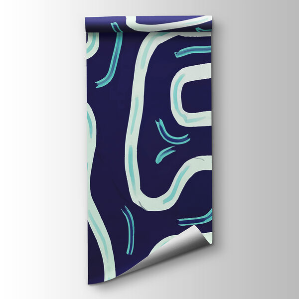 Blue and white pattern