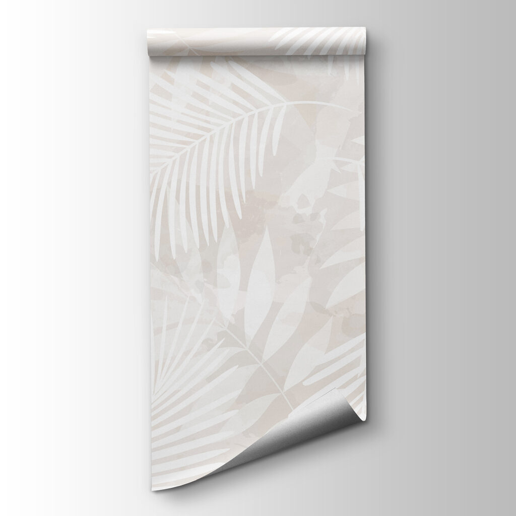 White leaves on a light background White leaves on a light background