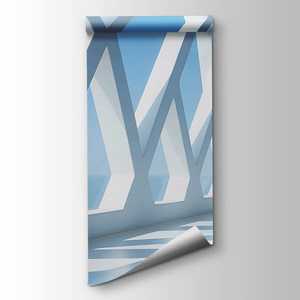 White wall with many windows White wall with many windows