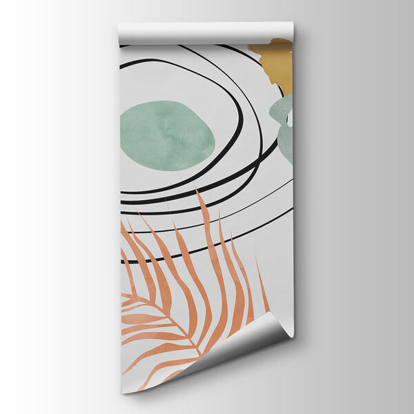 A close up of a painting