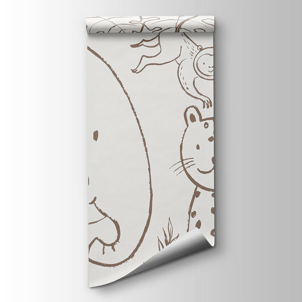 A drawing of animals and plants A drawing of animals and plants