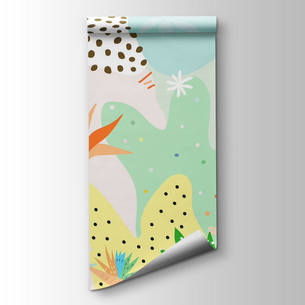 Colorful pattern with different shapes and colors