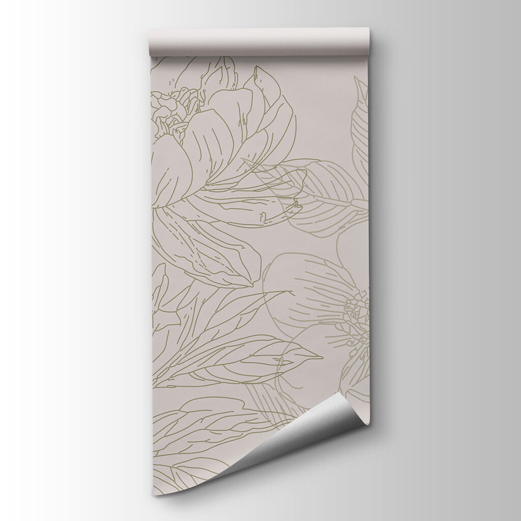 Drawing of flowers and leaves Drawing of flowers and leaves