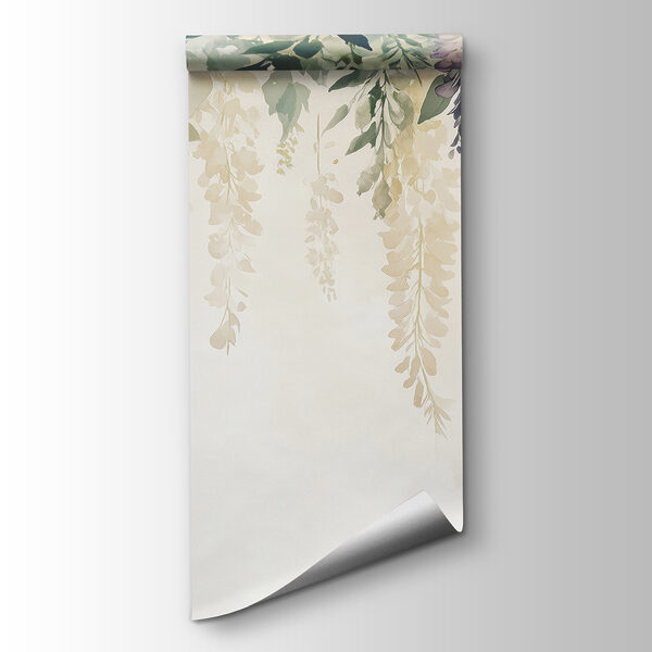 Painting of flowers and leaves