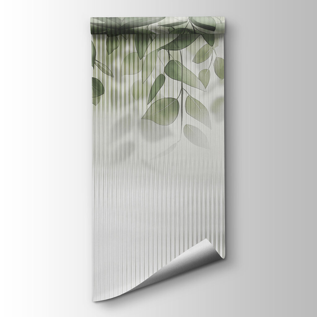 Green leaves from a window