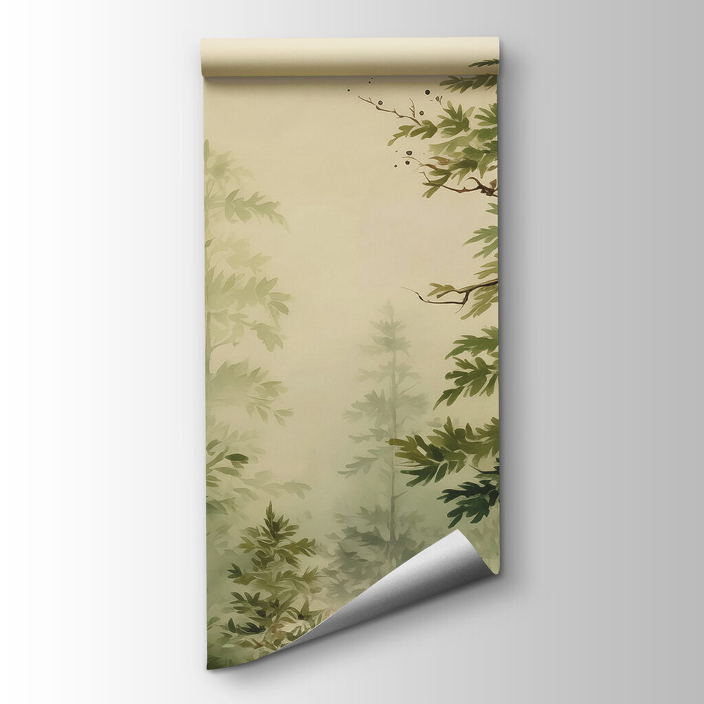 Painting of a forest Painting of a forest