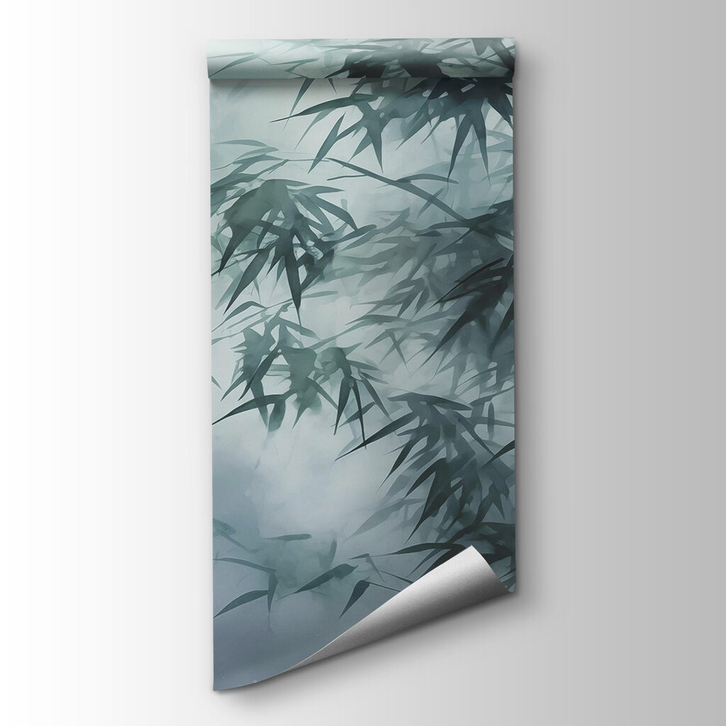 Bamboo trees in the fog Bamboo trees in the fog