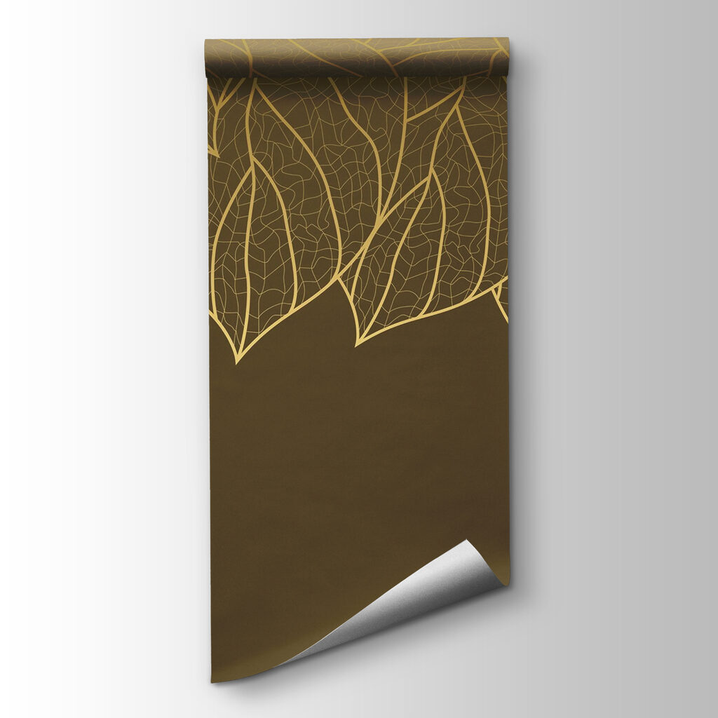 Elegant leaf patterns on a muted background Elegant leaf patterns on a muted background