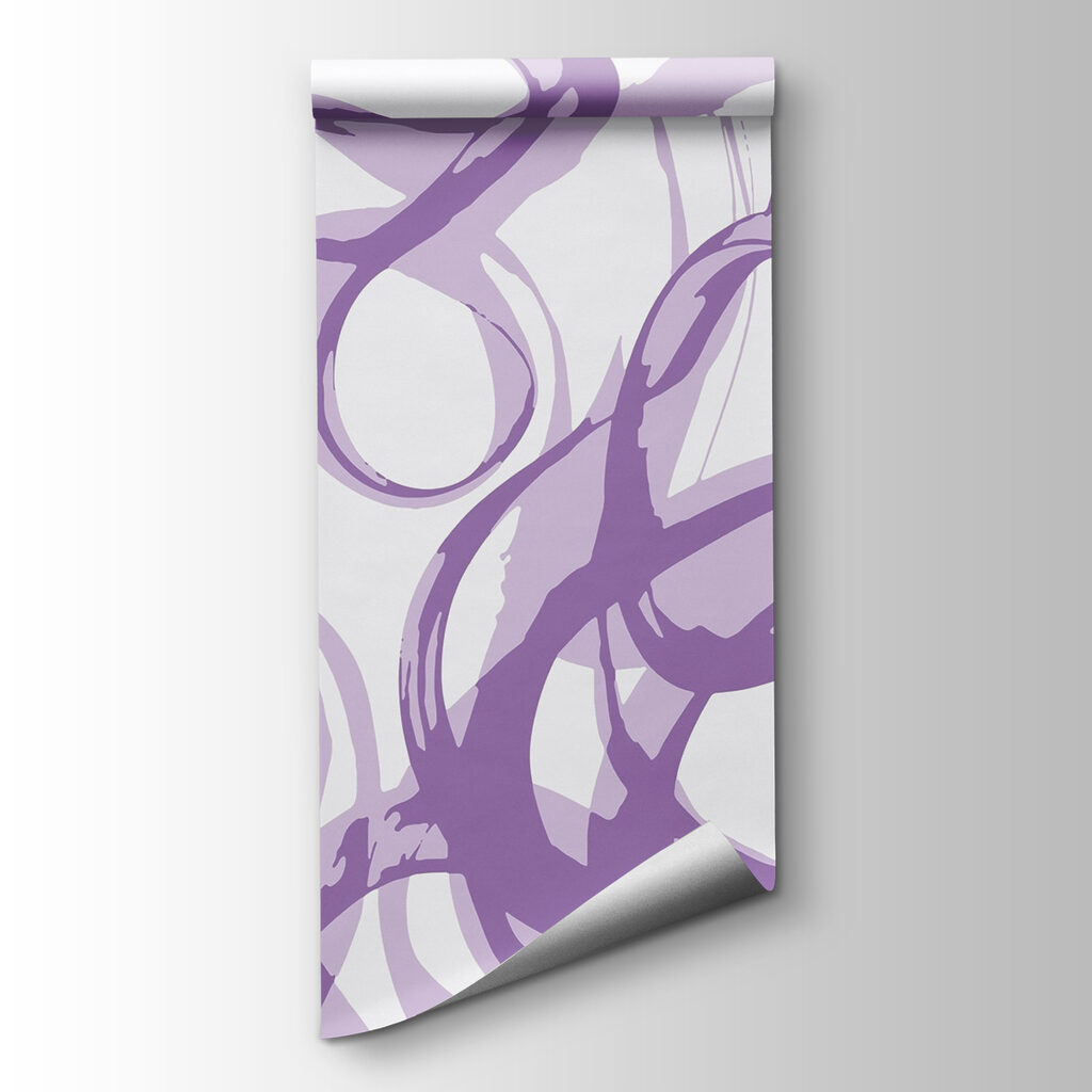 Purple swirls on a white background Purple swirls on a white background