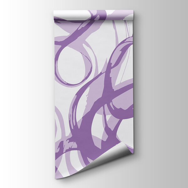 Purple swirls on a white background Purple swirls on a white background