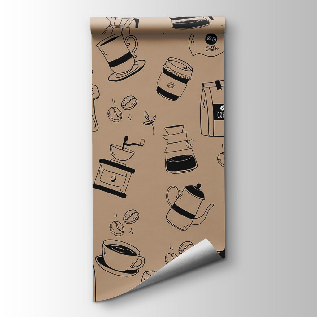 Pattern of coffee items Pattern of coffee items