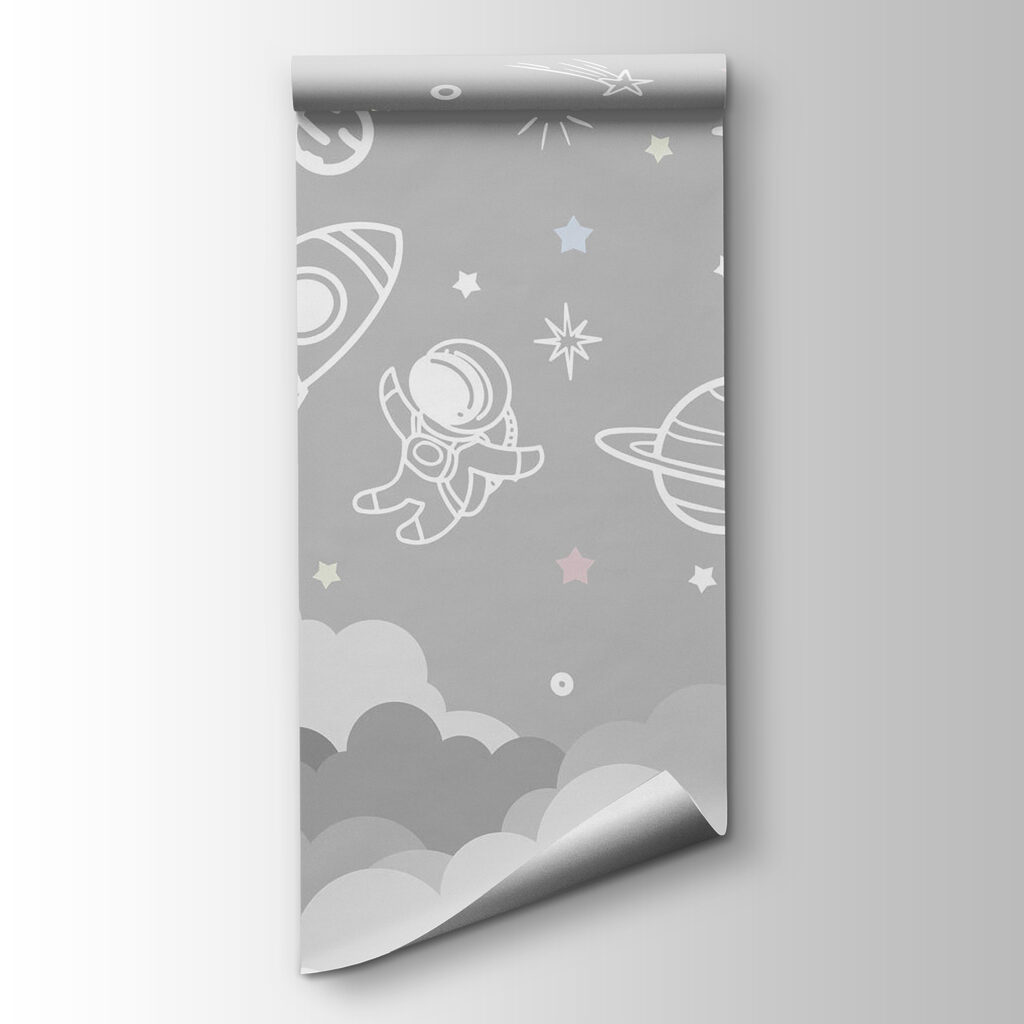 Space scene with clouds and stars Space scene with clouds and stars