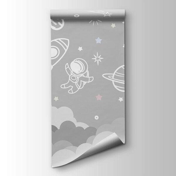 Space scene with clouds and stars Space scene with clouds and stars