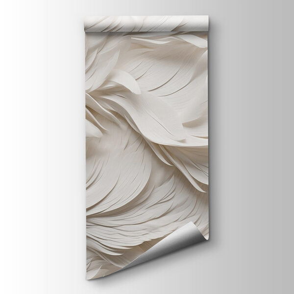 White feathers on a surface