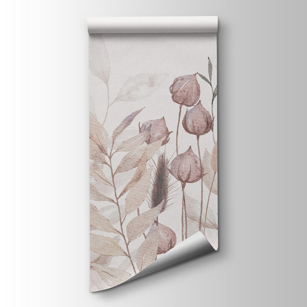 Painting of plants and leaves