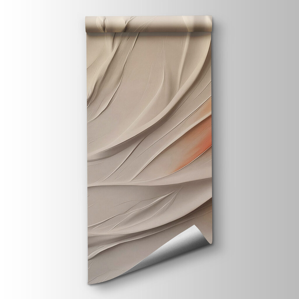 White and orange wavy lines