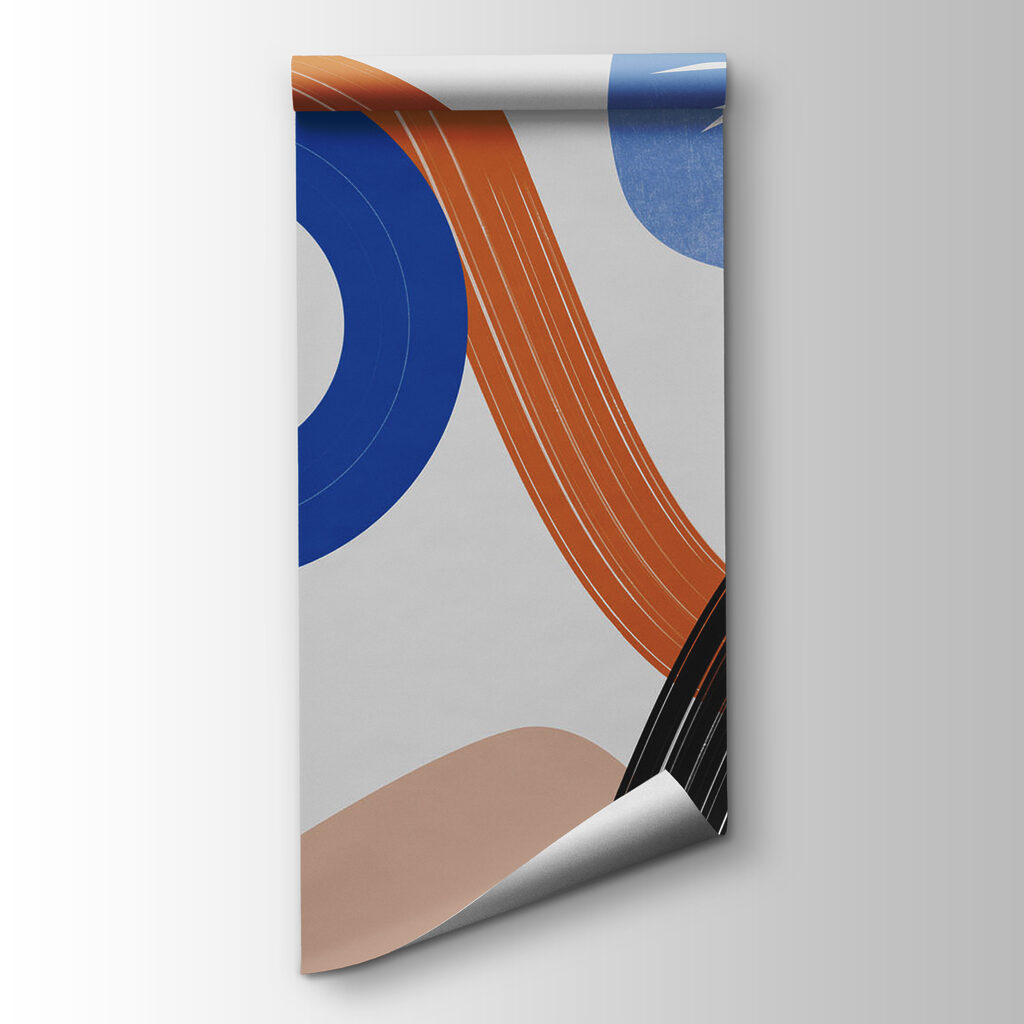 Colorful art piece with lines and circles Colorful art piece with lines and circles