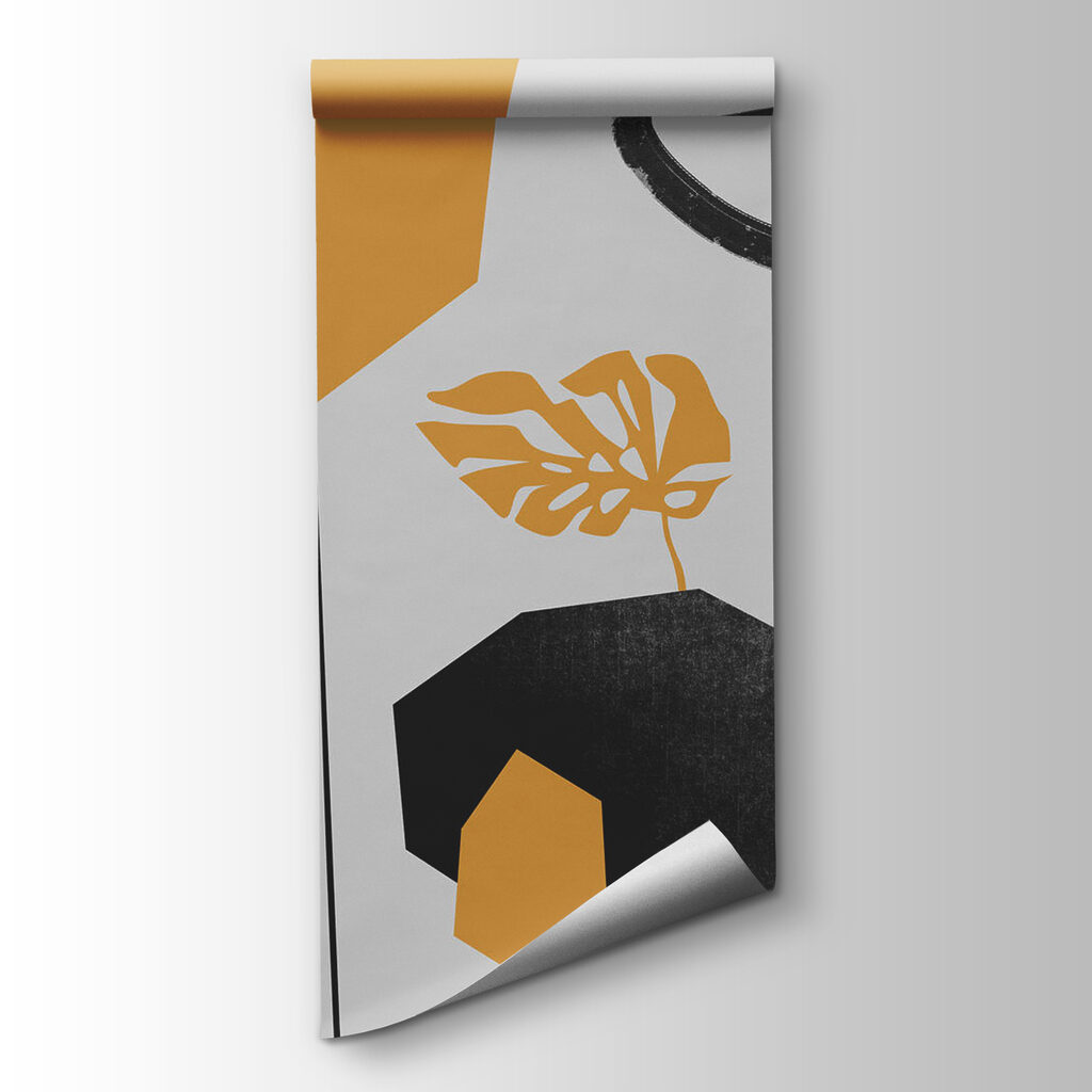 Black and yellow art