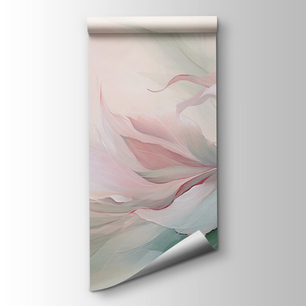 Painting of flowers and leaves