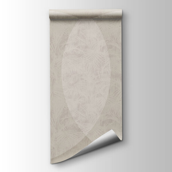 White and gray background with a white circle