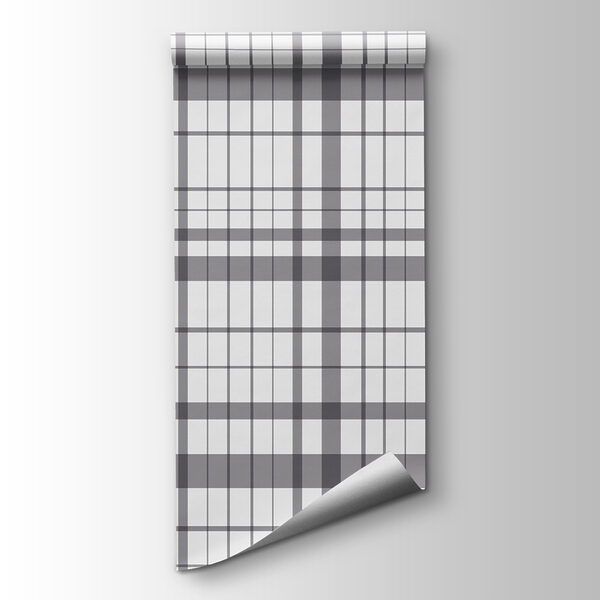 Grey and white plaid Grey and white plaid