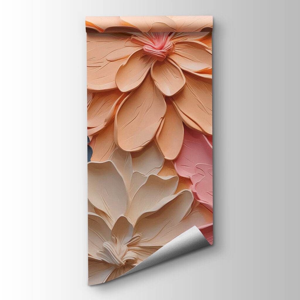 Group of flowers made of paper Group of flowers made of paper