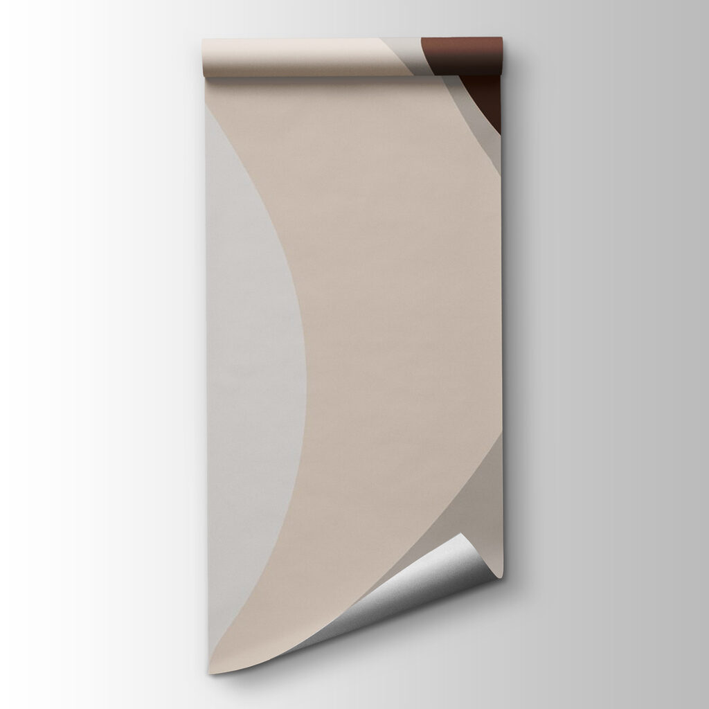 Flowing lines and soft hues interact