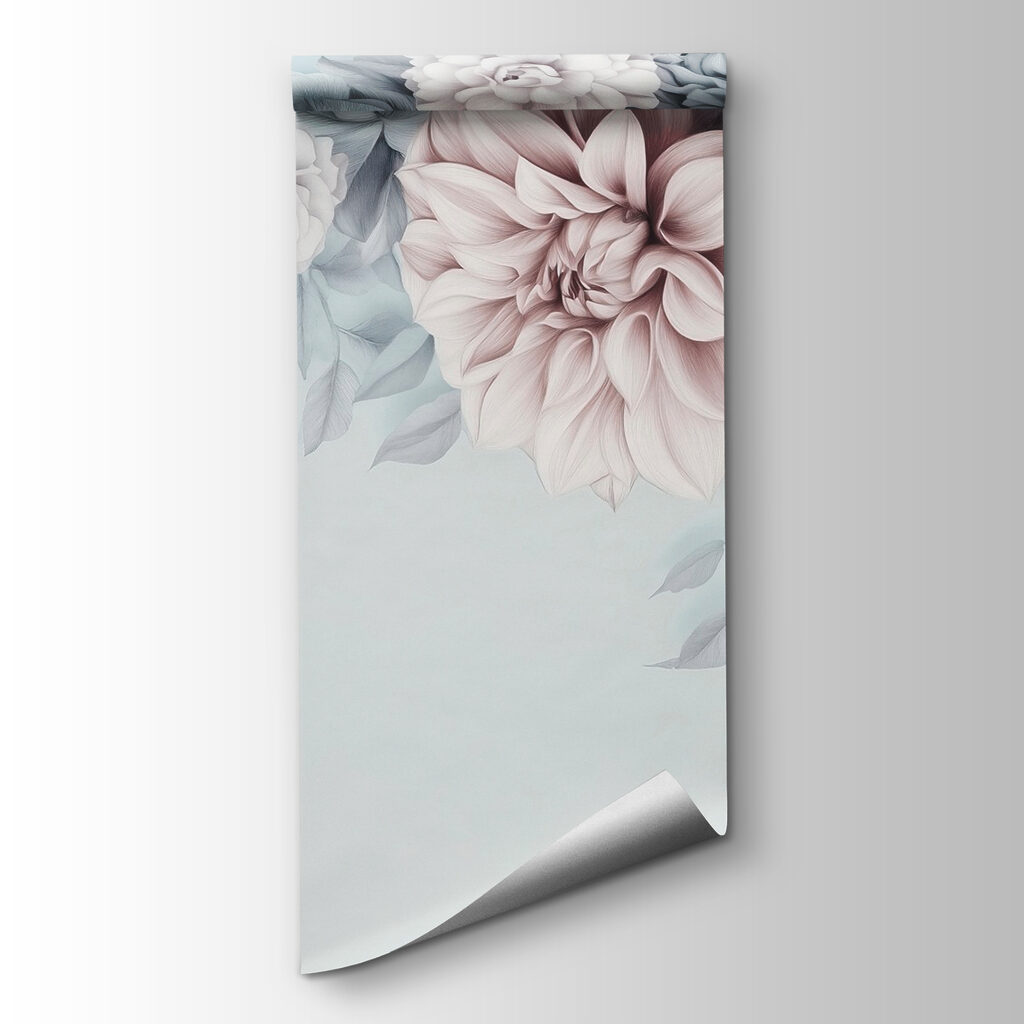 Group of flowers with leaves Group of flowers with leaves