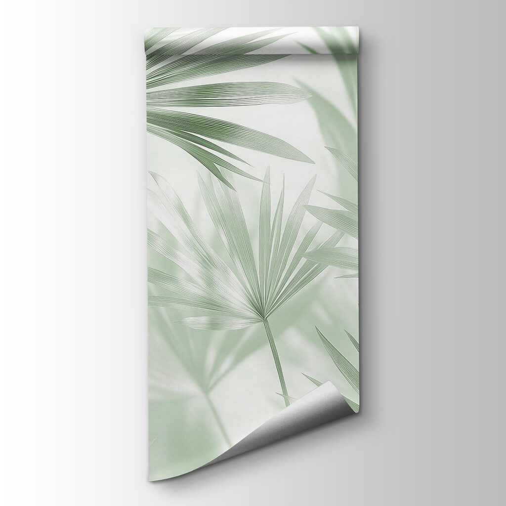 Soft green leaves dance in light