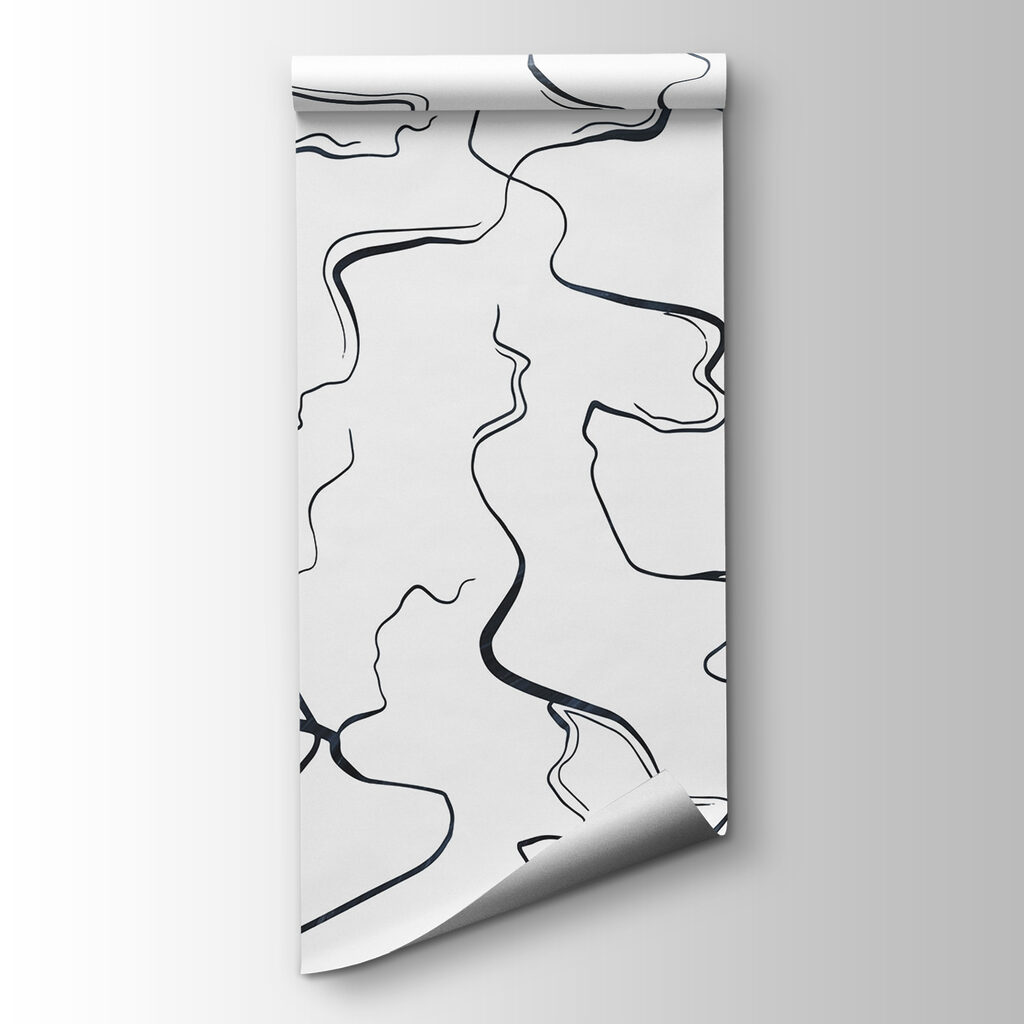 Black and white image of lines