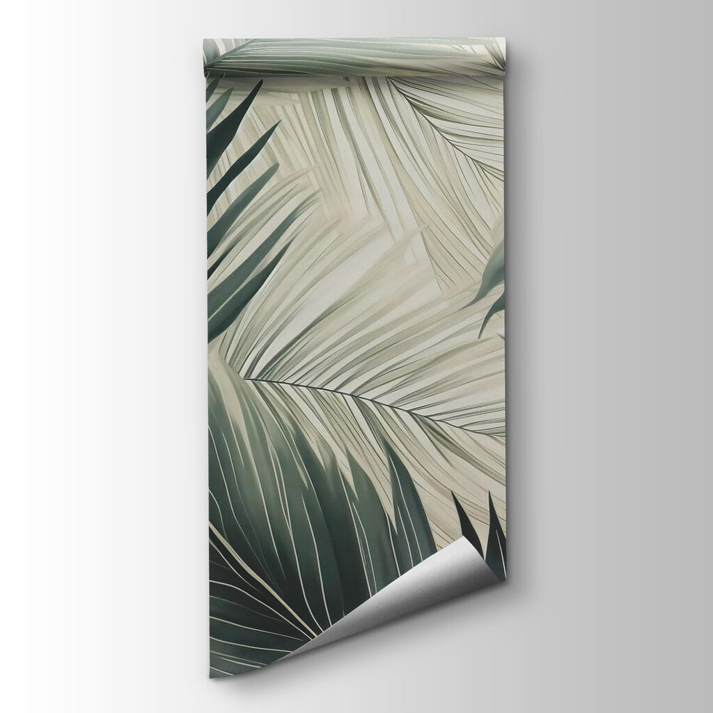 Lush green leaves in soft hues Lush green leaves in soft hues