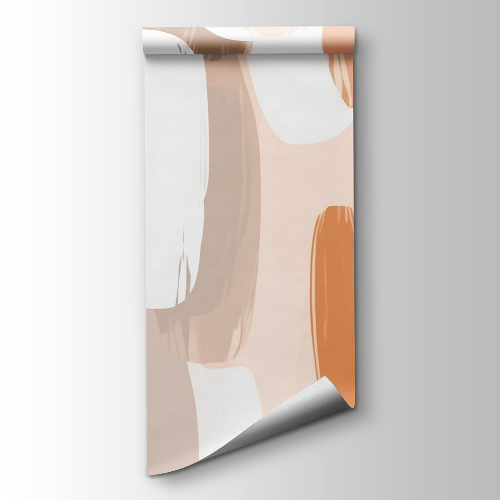 Pattern of brown and white paint