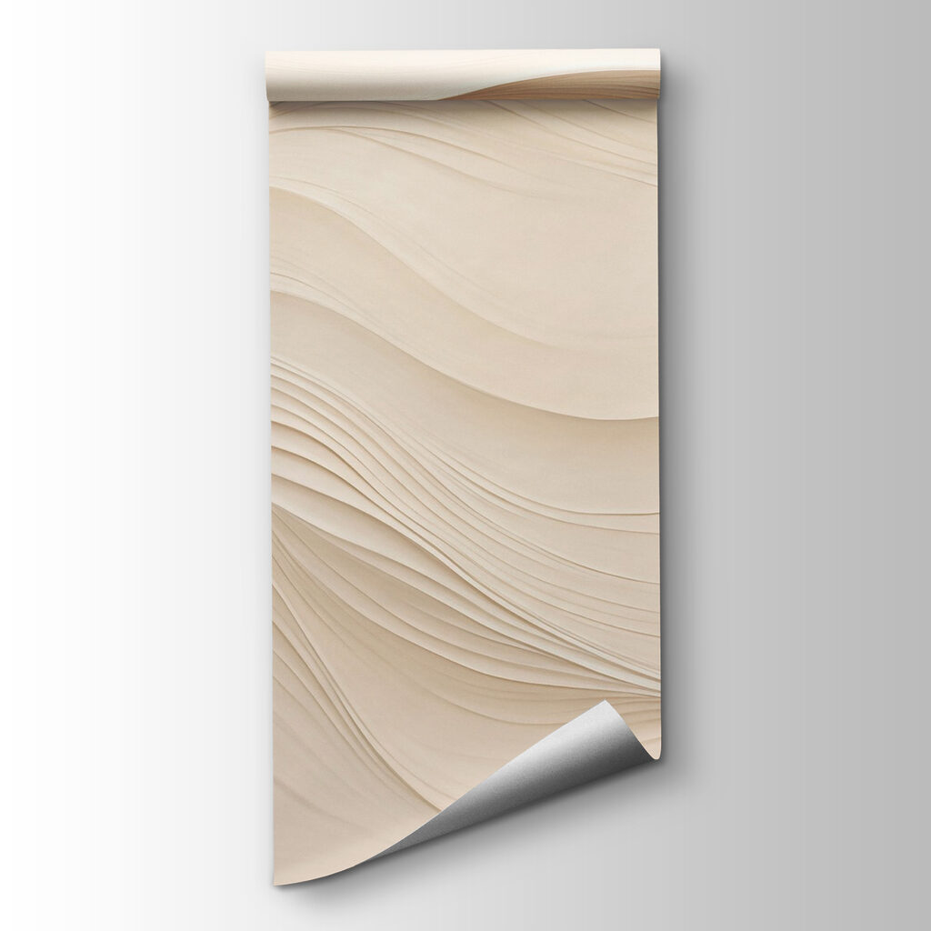 White wavy lines on a white surface