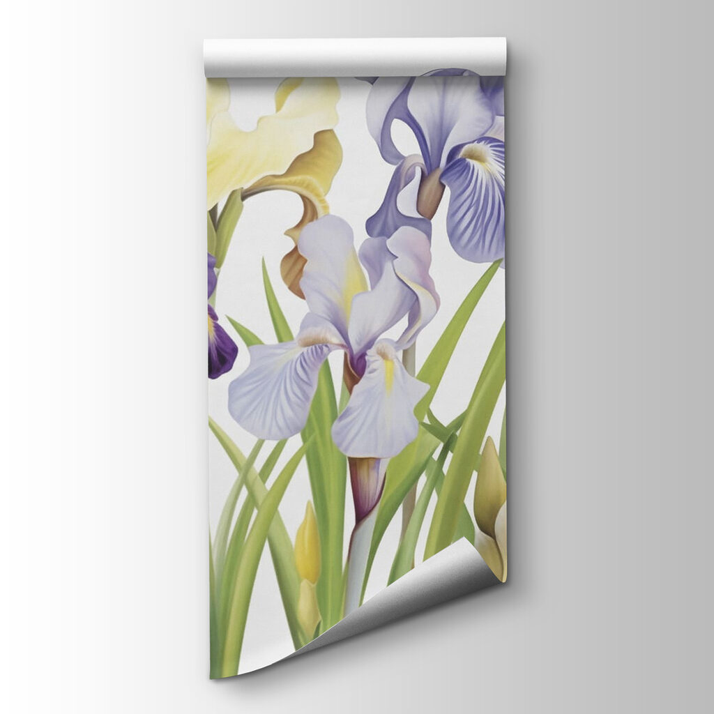 Group of purple and white flowers Group of purple and white flowers