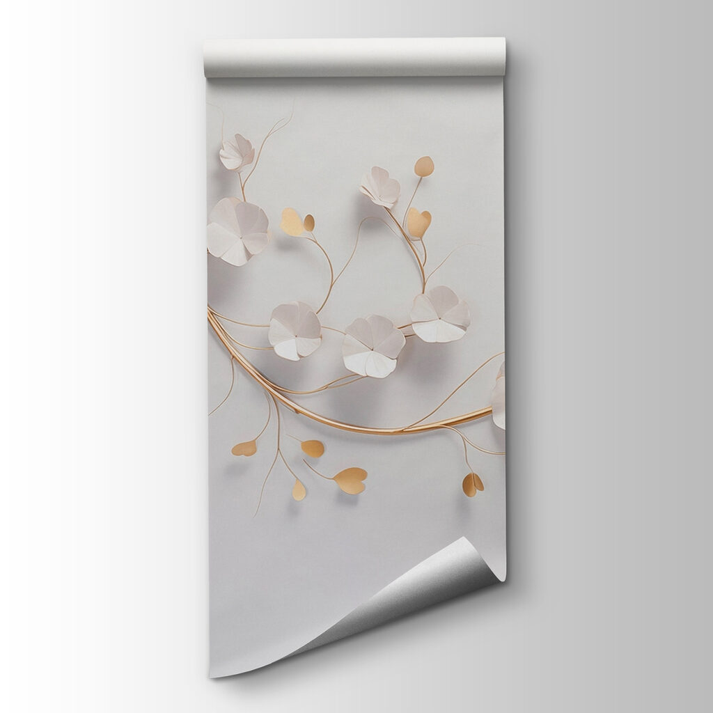 Elegant floral decor on a wall
