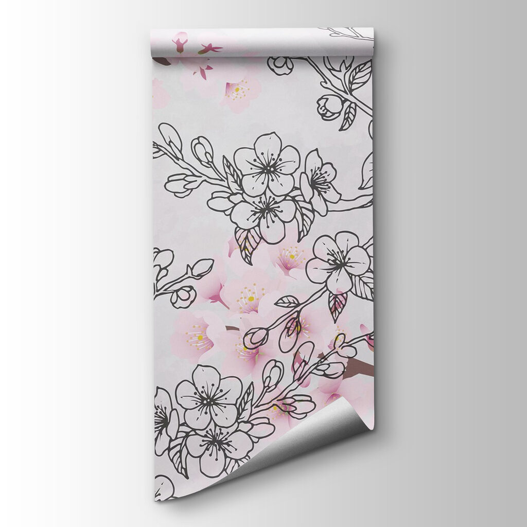 Delicate blossoms in soft pastels