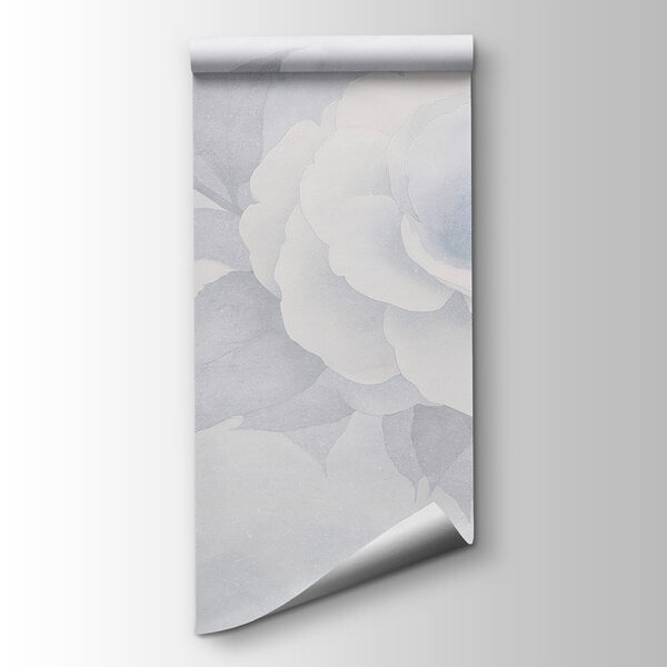 White flower with leaves