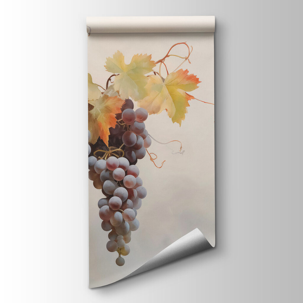 Bunch of grapes on a vine